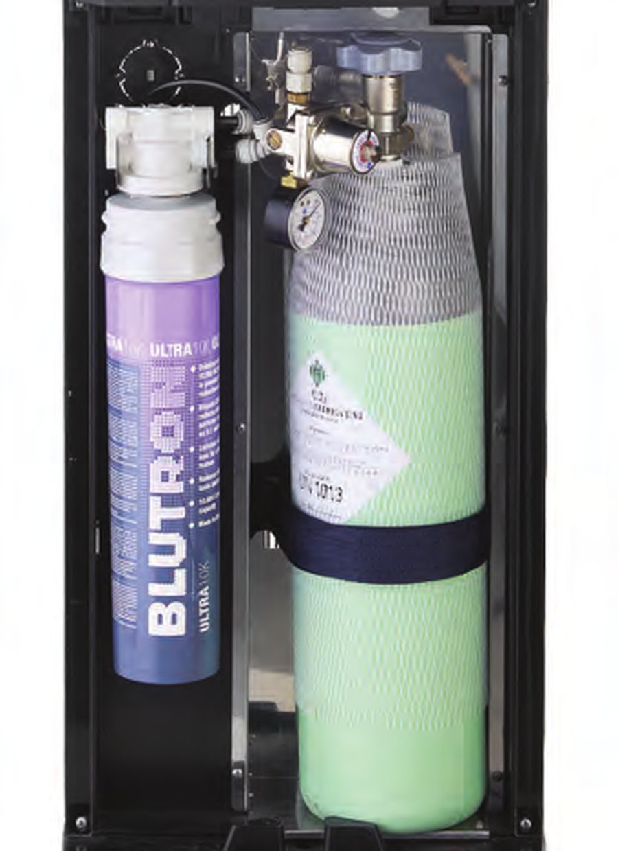 Dettaglio del purificatore d'acqua Acquadea HYDRAZON