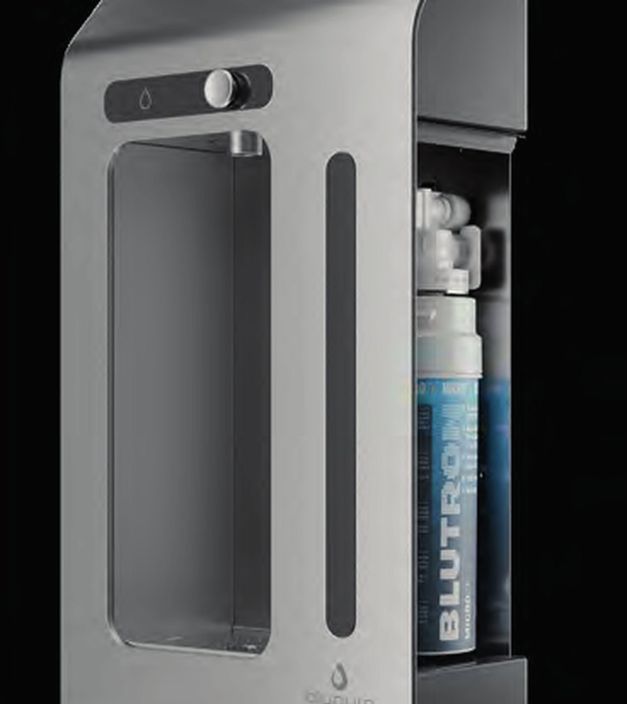 Dettaglio del purificatore d'acqua Acquadea BLUTOUCH